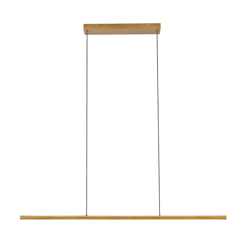 Drift 45-in Brass dimmable LED Linear Pendant