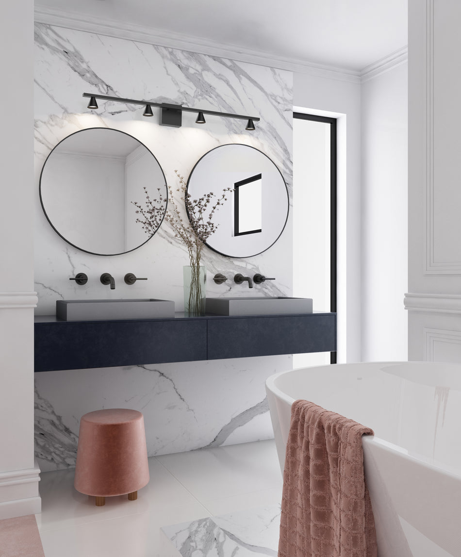 Dune 41-in Black LED Vanity by KUZCO