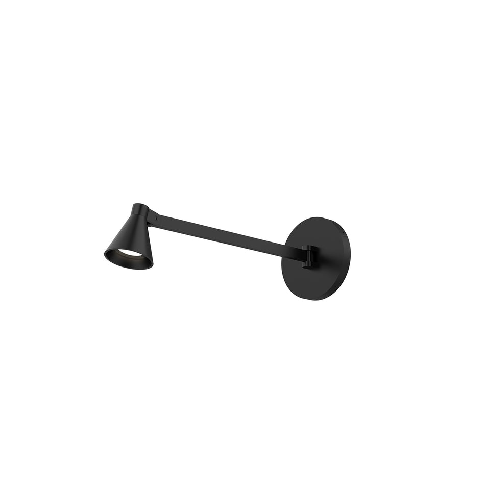 Dune 14-in Black LED Wall Sconce by KUZCO