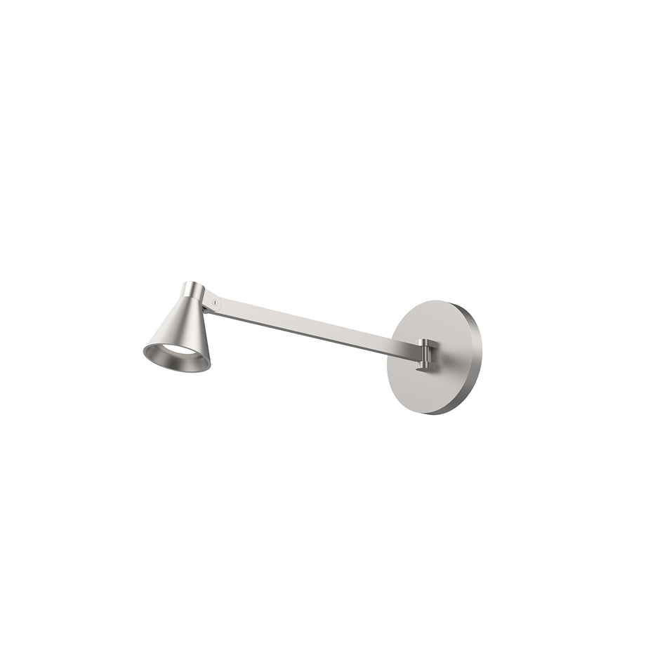 Dune 14-in Brushed Nickel LED Wall Sconce by KUZCO