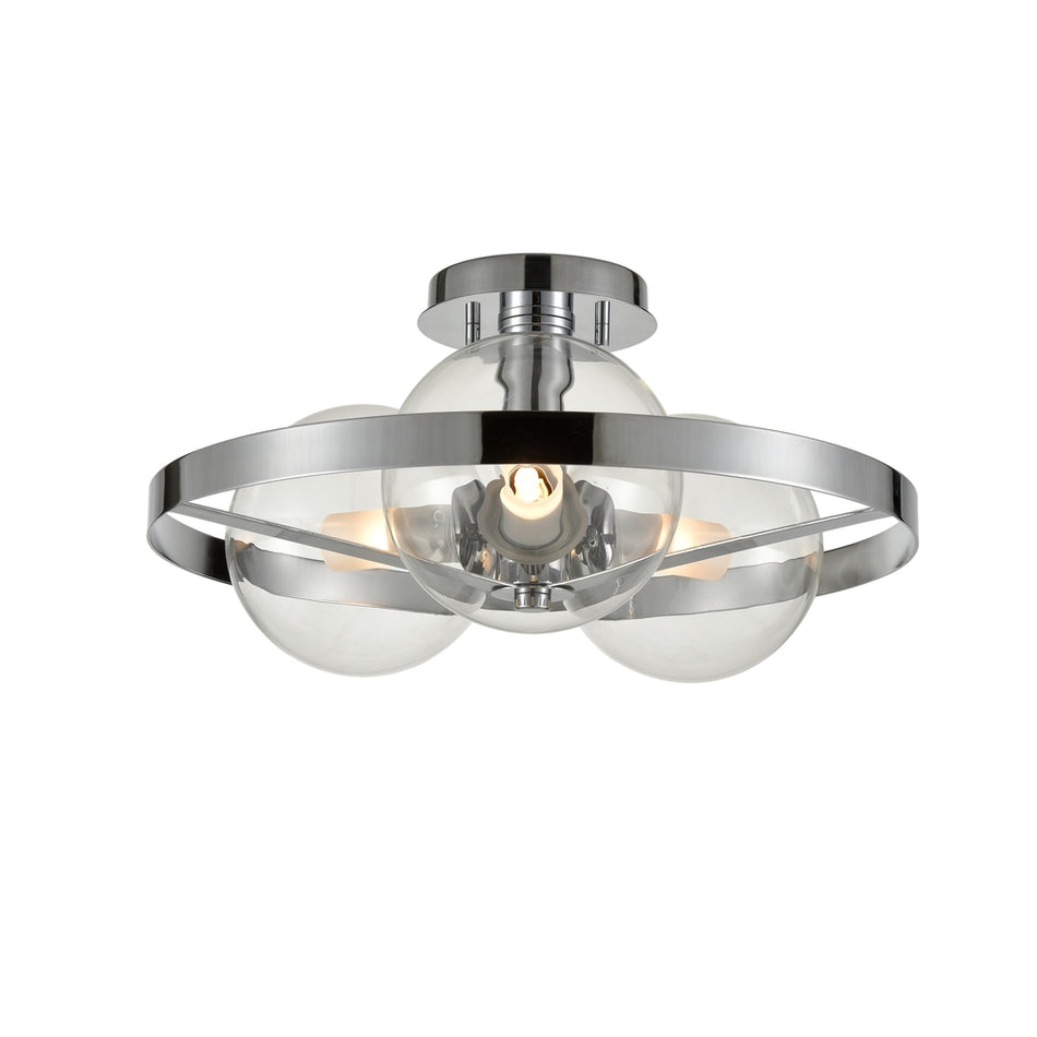 Courcelette 3 Light Semi-Flush Mount