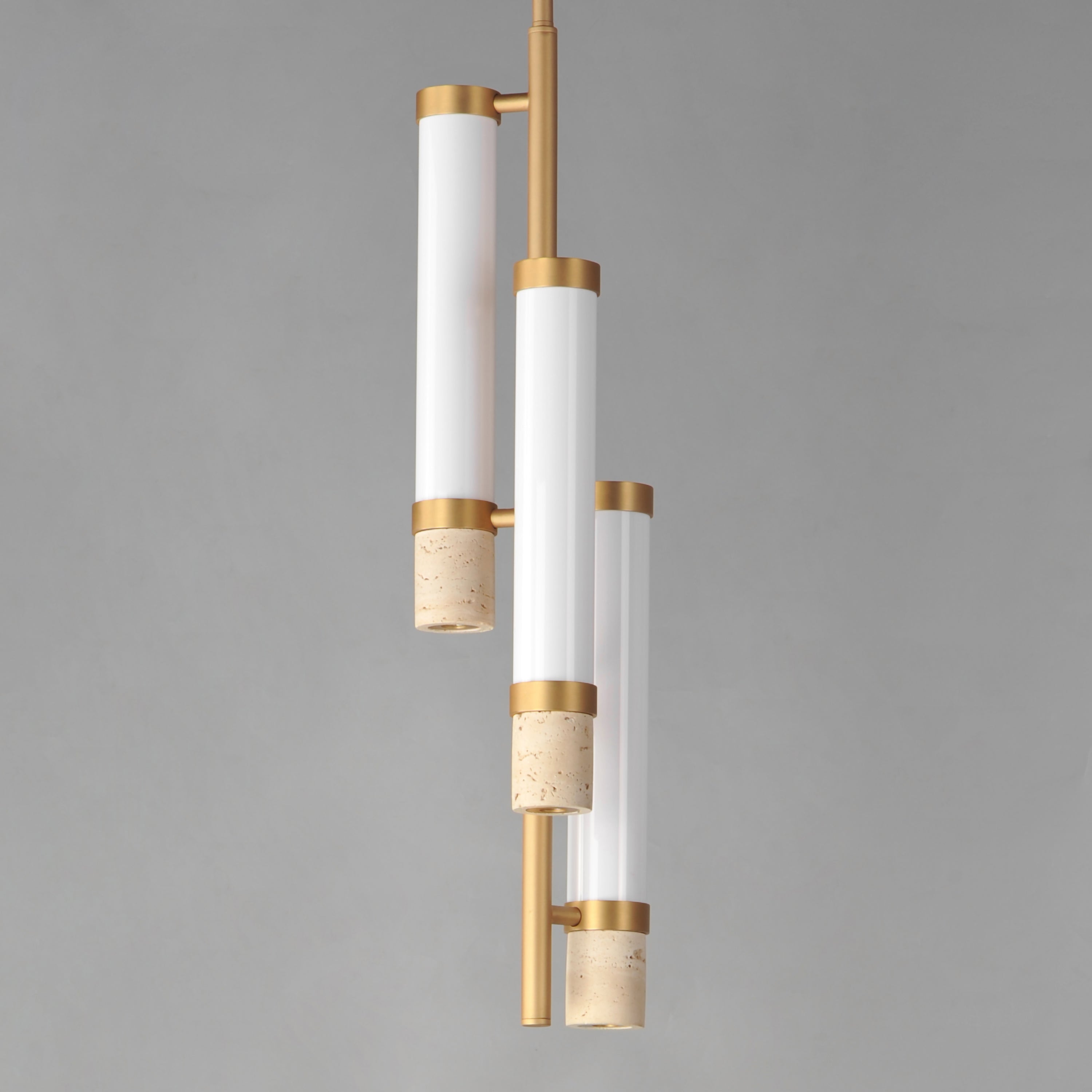 Travertine-Multi-Light Pendant by ET2