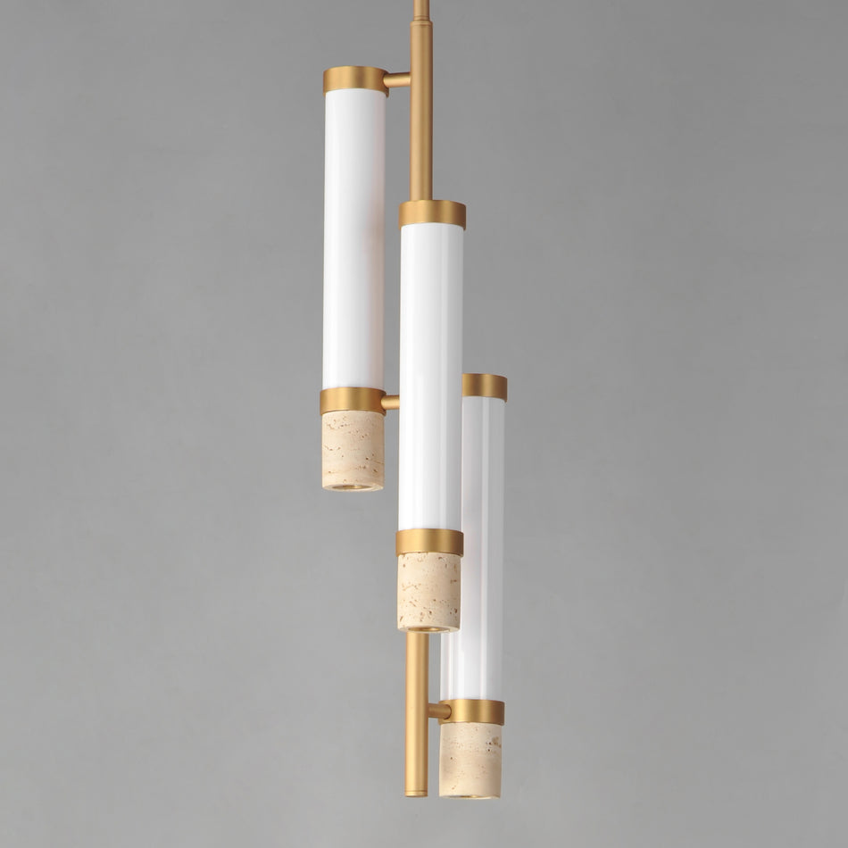 Travertine-Multi-Light Pendant by ET2