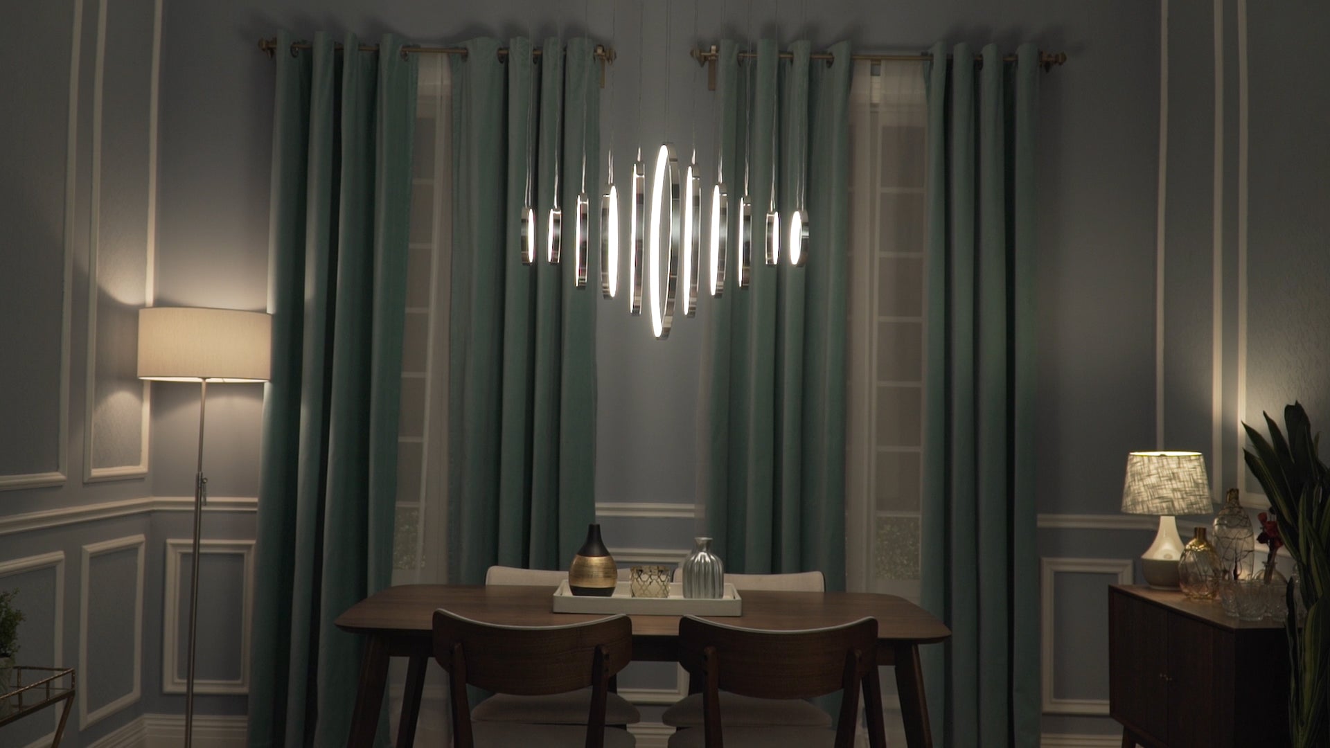 Hoops LED-Linear Pendant by ET2