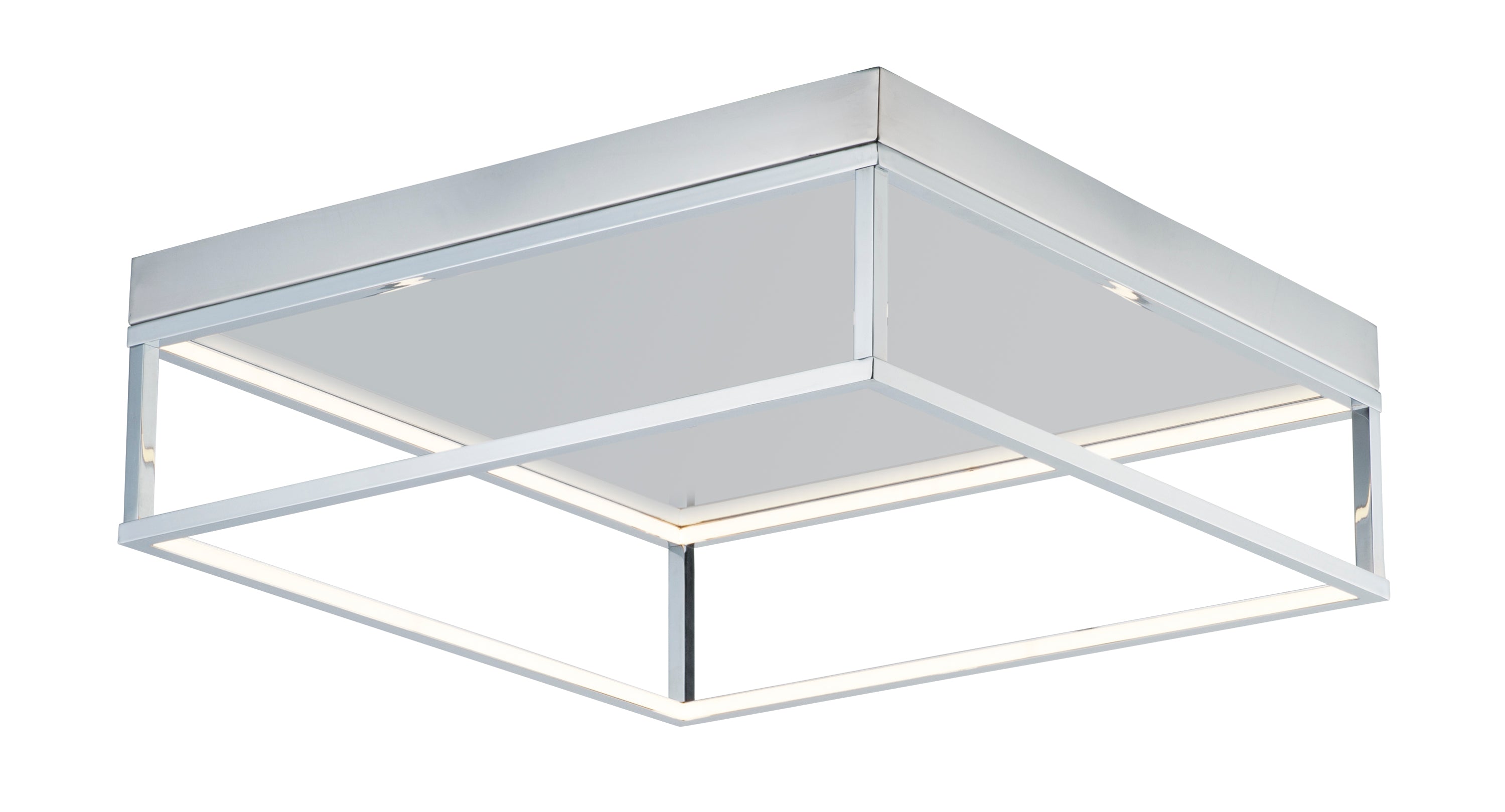4 Square-Flush Mount Chandelier by ET2