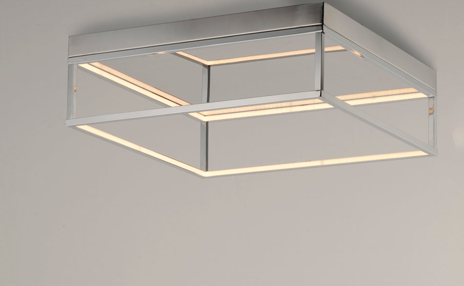 4 Square-Flush Mount Chandelier by ET2