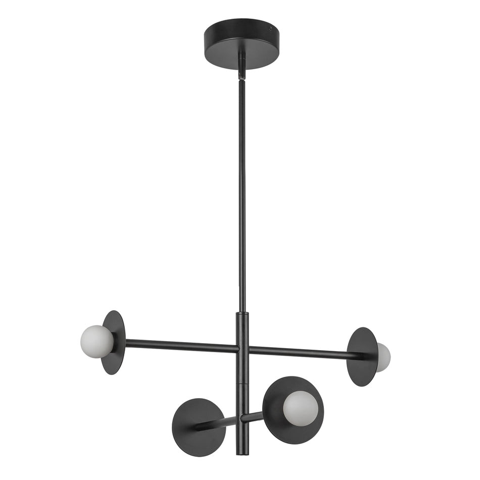 Elixir 22-in Black LED Chandelier by KUZCO