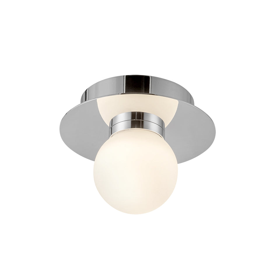 Elixir 6-in Chrome LED Flush Mount by KUZCO