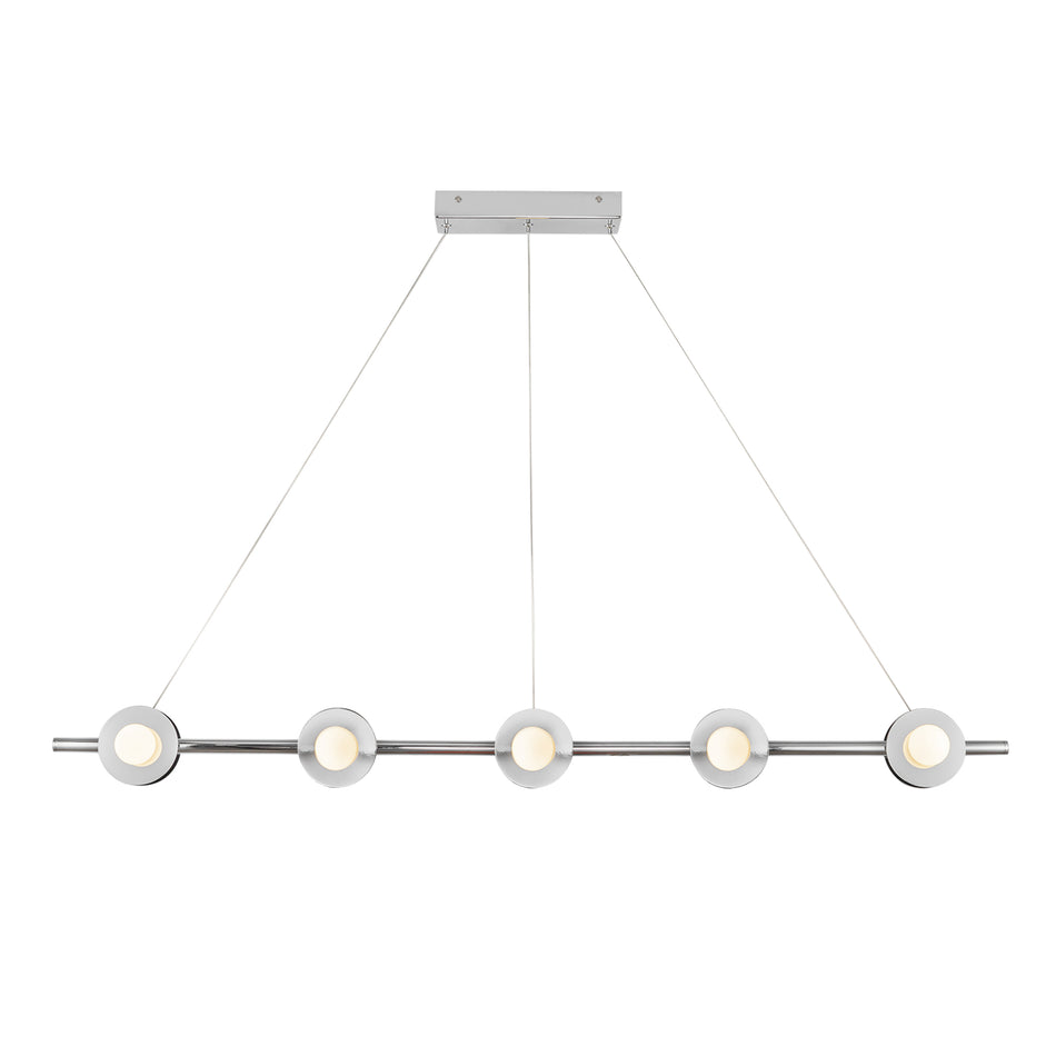 Elixir 48-in Chrome LED Linear Pendant by KUZCO