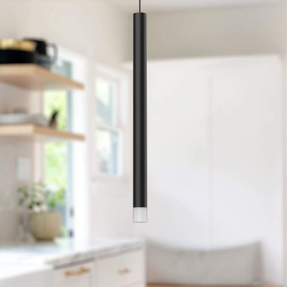 Elixir 15-in Black LED Pendant by KUZCO
