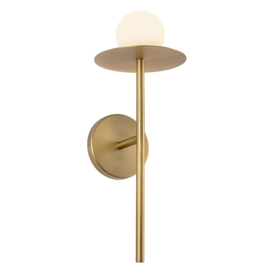Elixir 16-in Brushed Gold LED Wall Sconce by KUZCO