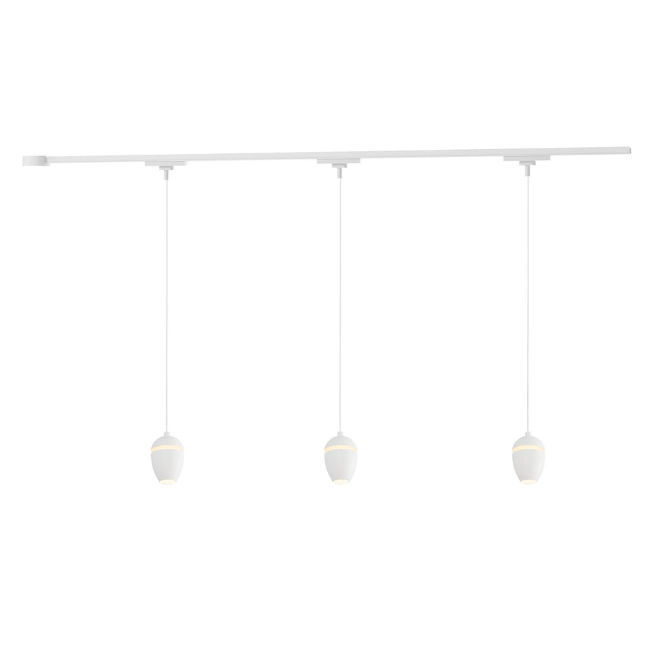 Eloa 38-in White dimmable LED Trilo Ceiling Kit