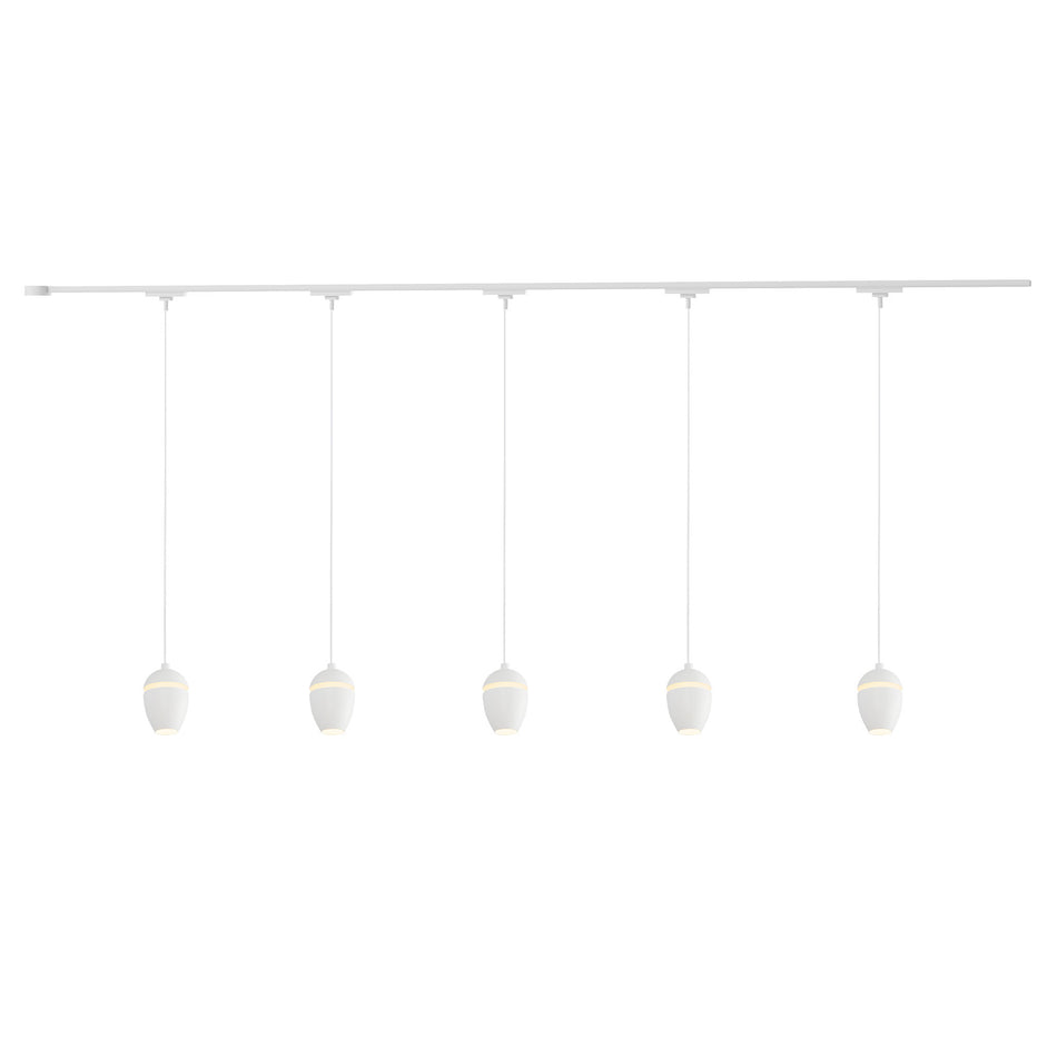 Eloa 81-in White dimmable LED Trilo Ceiling Kit