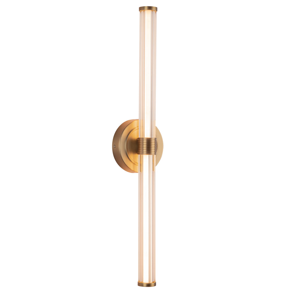 Elsie 24-in Brushed Gold LED Wall/Vanity Light by ALORA MOOD