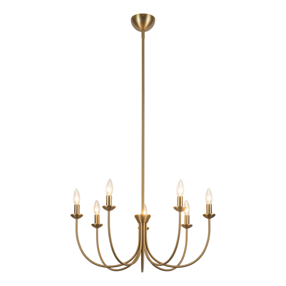 Ember 26-in Gold Chandelier