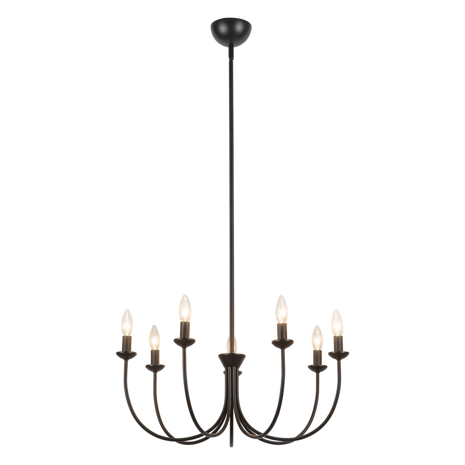 Ember 26-in Black Chandelier