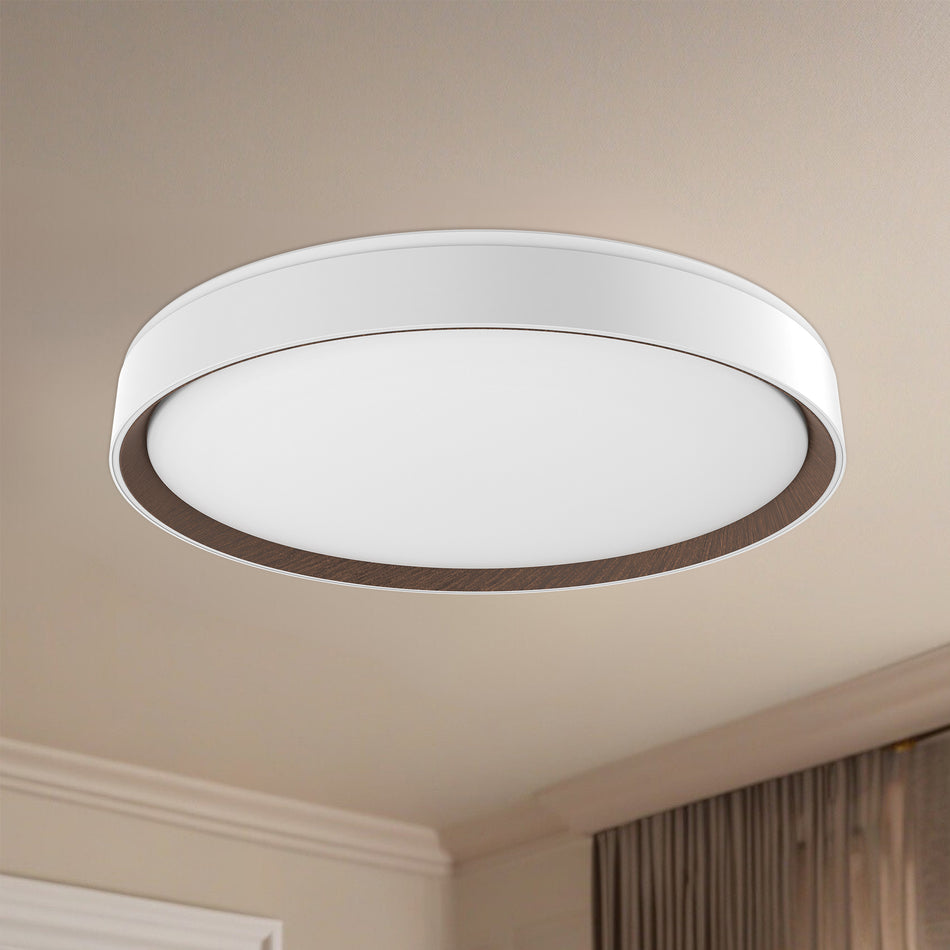 Essex 20-in White LED Flush Mount by KUZCO
