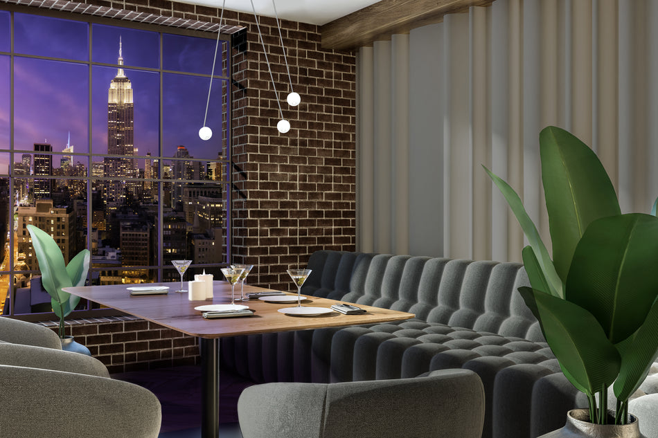 Europa 3 Head White LED Multi Pendant by KUZCO