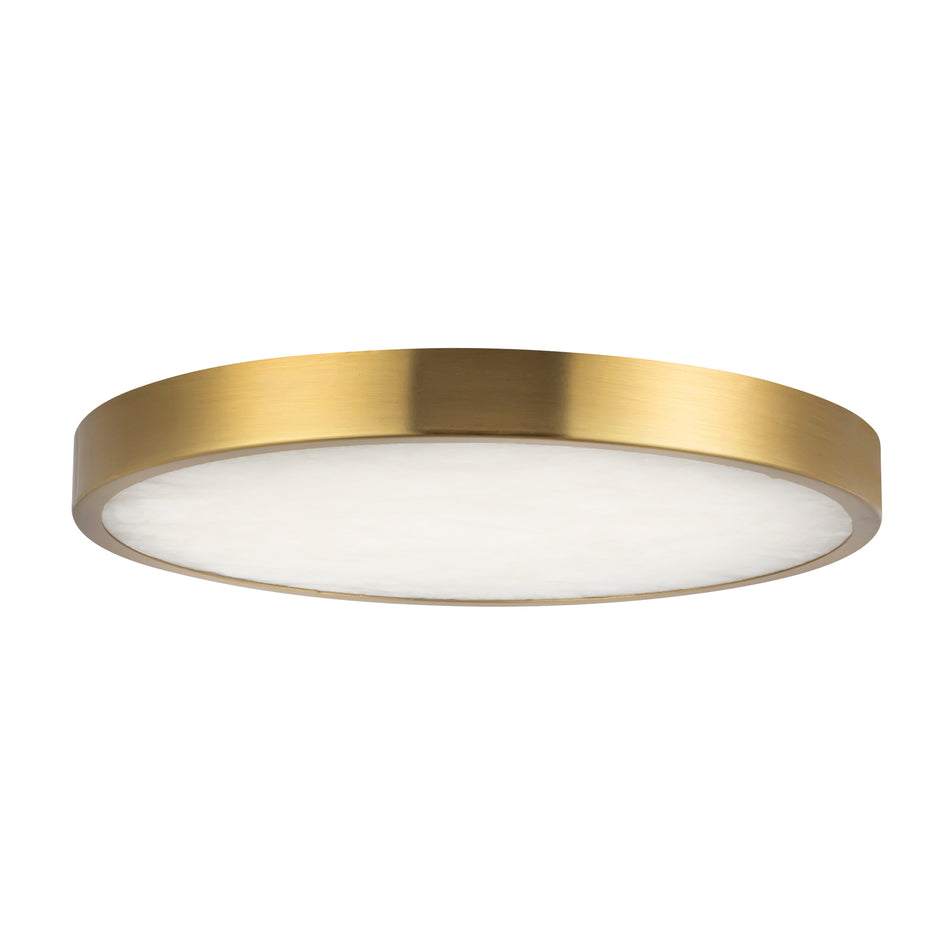Evelyn 9-in Gold dimmable LED Flush Mount