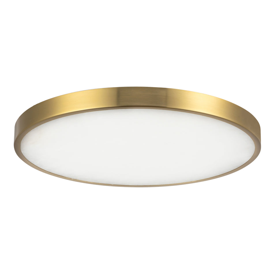 Evelyn 11-in Gold dimmable LED Flush Mount