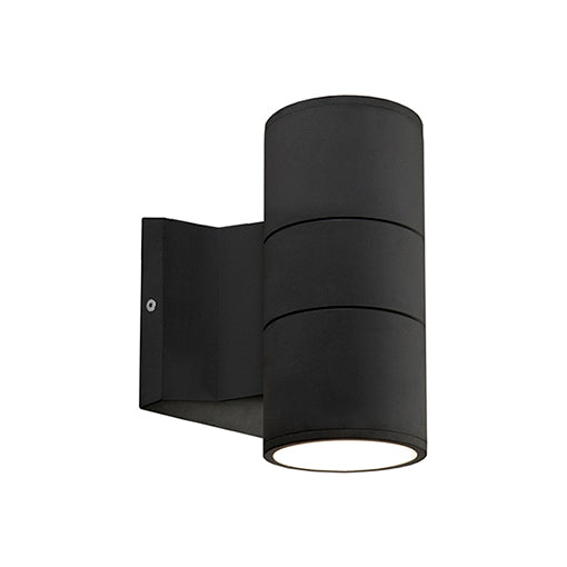 Lund 7-in Black LED Exterior Wall Sconce by KUZCO