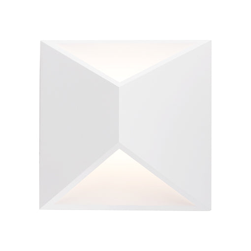 Indio 7-in White LED Exterior Wall Sconce by KUZCO