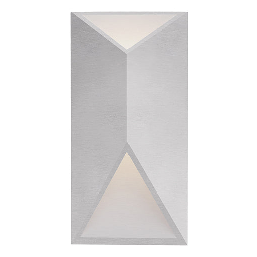 Indio 12-in Brushed Nickel LED Exterior Wall Sconce by KUZCO
