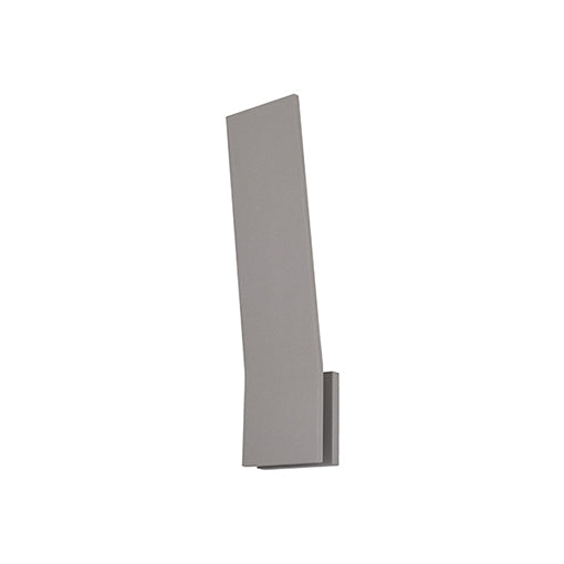 Nevis 18-in Gray LED Exterior Wall Sconce by KUZCO