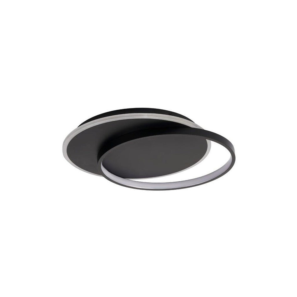 Avista Ring Flush Mount Black -LED