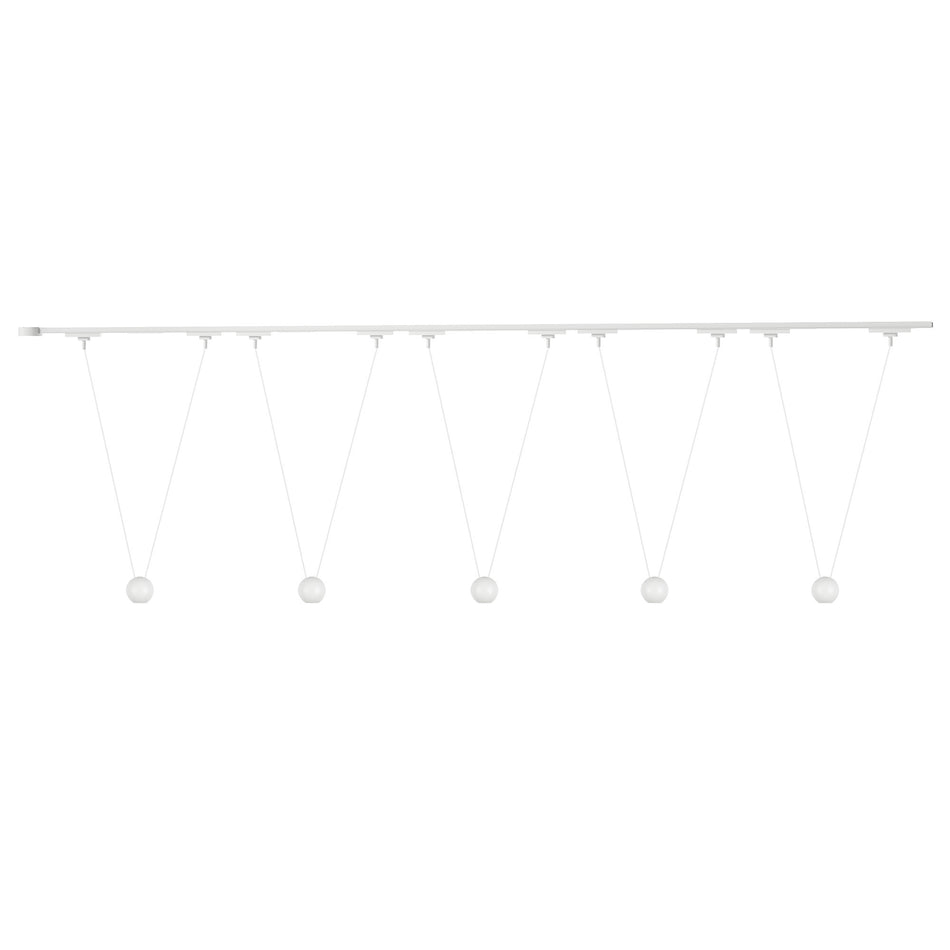 Faria Double 81-in White dimmable LED Trilo Ceiling Kit
