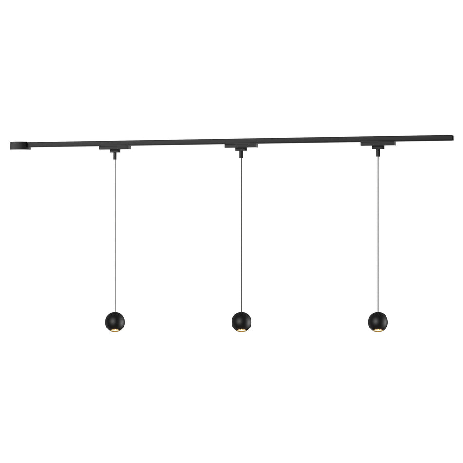 Faria 38-in Black dimmable LED Trilo Ceiling Kit