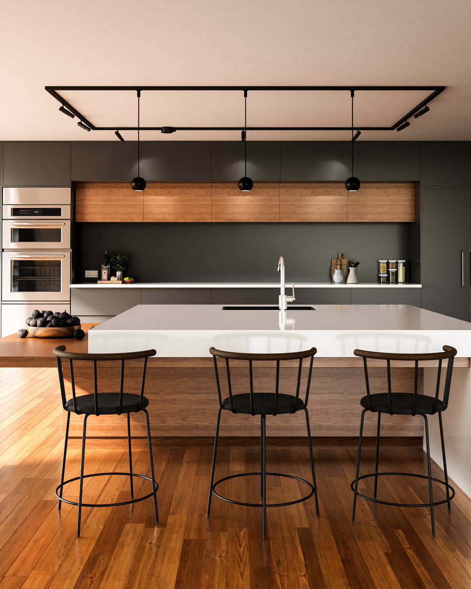 Faria 3-in Black Trilo Track Pendant by KUZCO