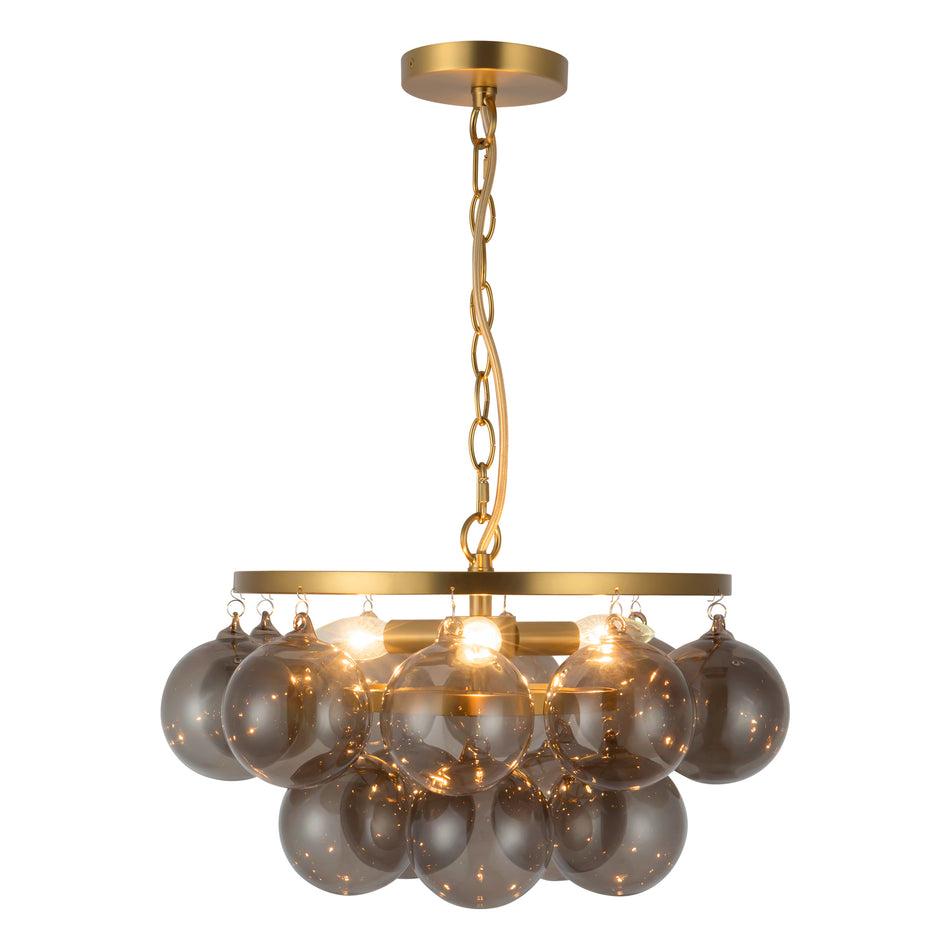 Faye 18-in Gold Chandelier