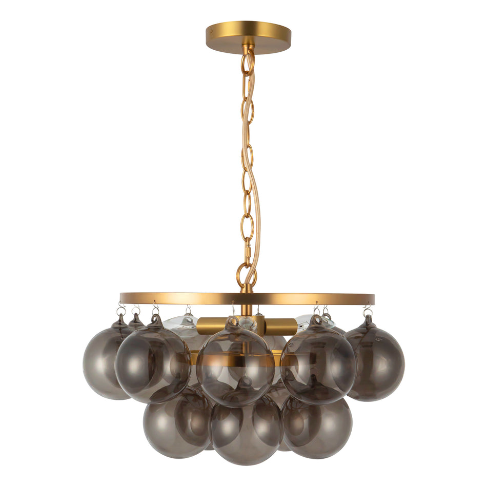 Faye 18-in Gold Chandelier
