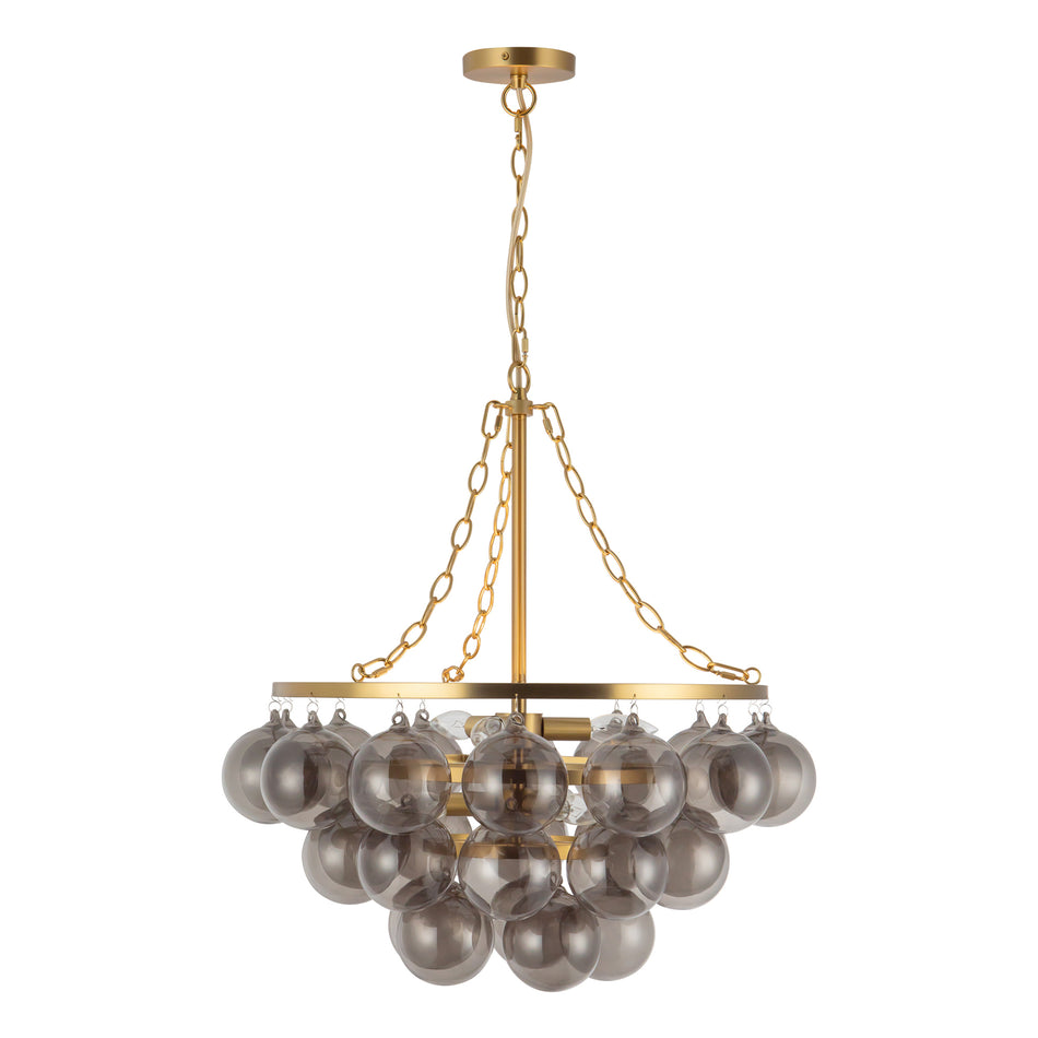 Faye 24-in Gold Chandelier