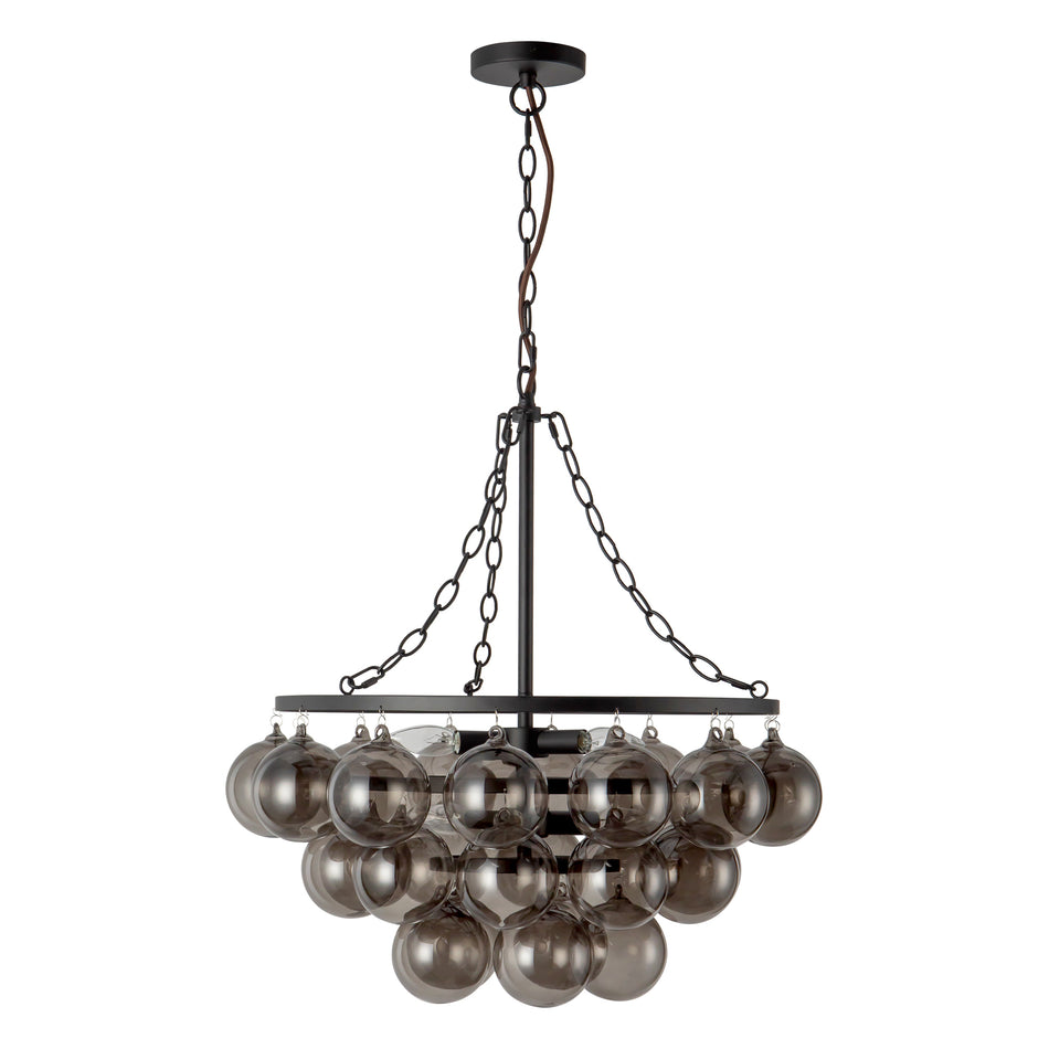 Faye 24-in Black Chandelier