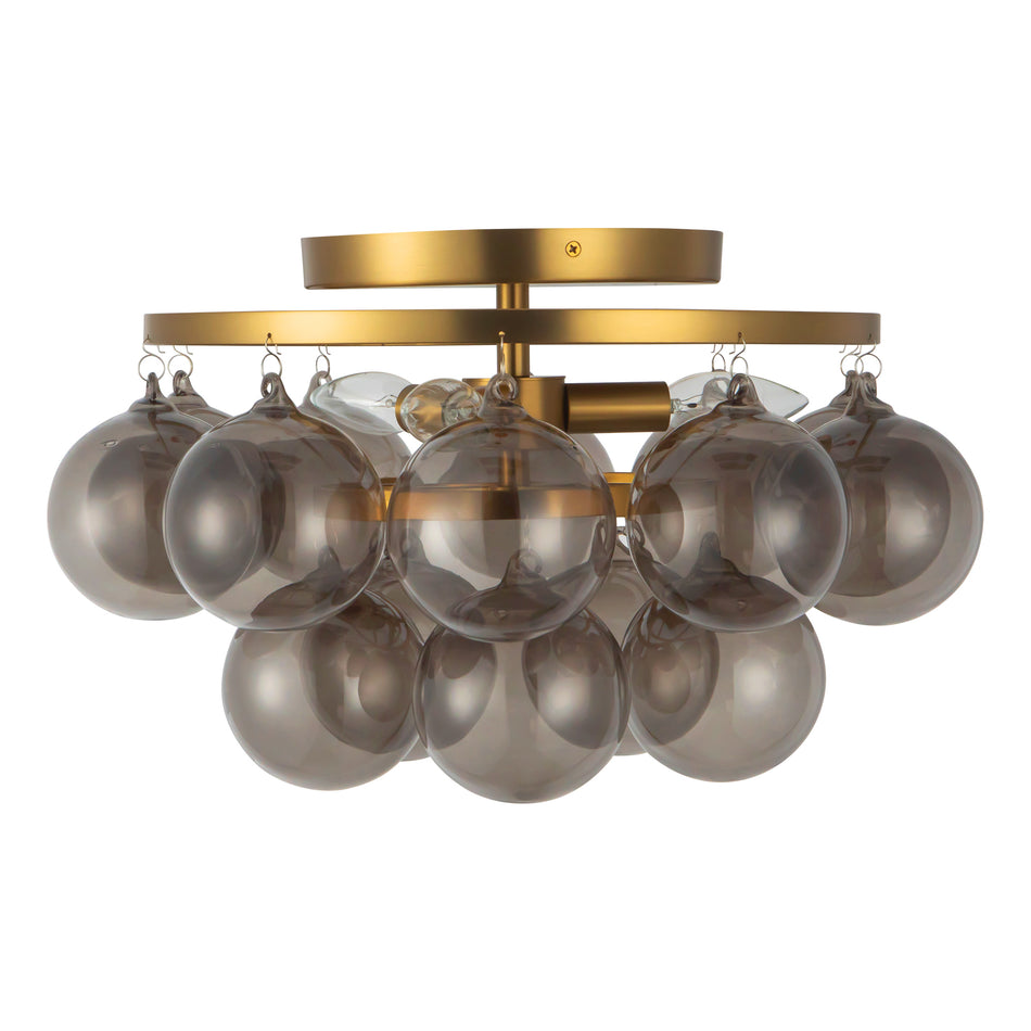 Faye 18-in Gold Semi-Flush Mount