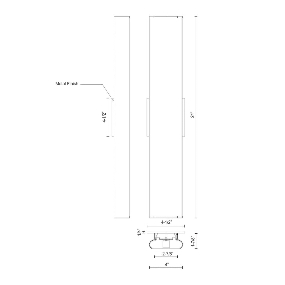 Ferguson 24-in Chrome LED Vanity by KUZCO