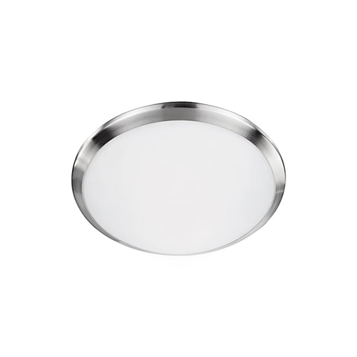 Malta 12-in Brushed Nickel LED Flush Mount by KUZCO