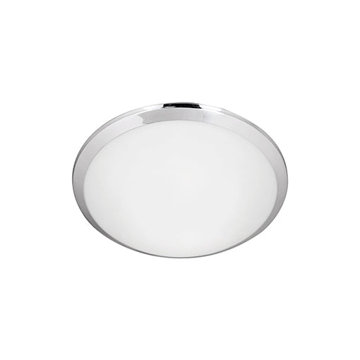 Malta 12-in Chrome LED Flush Mount by KUZCO