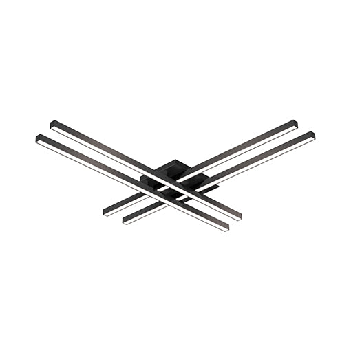 Vega Minor 32-in Black LED Flush Mount by KUZCO