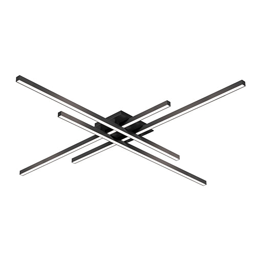 Vega Minor 47-in Black LED Flush Mount by KUZCO