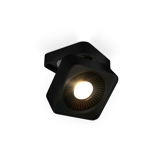Solo 5-in Black LED Flush Mount by KUZCO