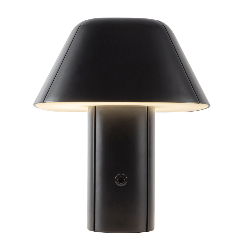 Folio 10-in Black dimmable LED Table Lamp