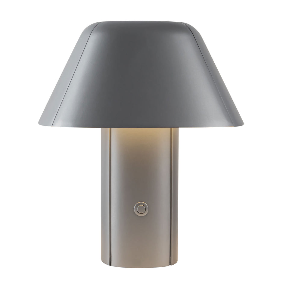 Folio 10-in Silver dimmable LED Table Lamp