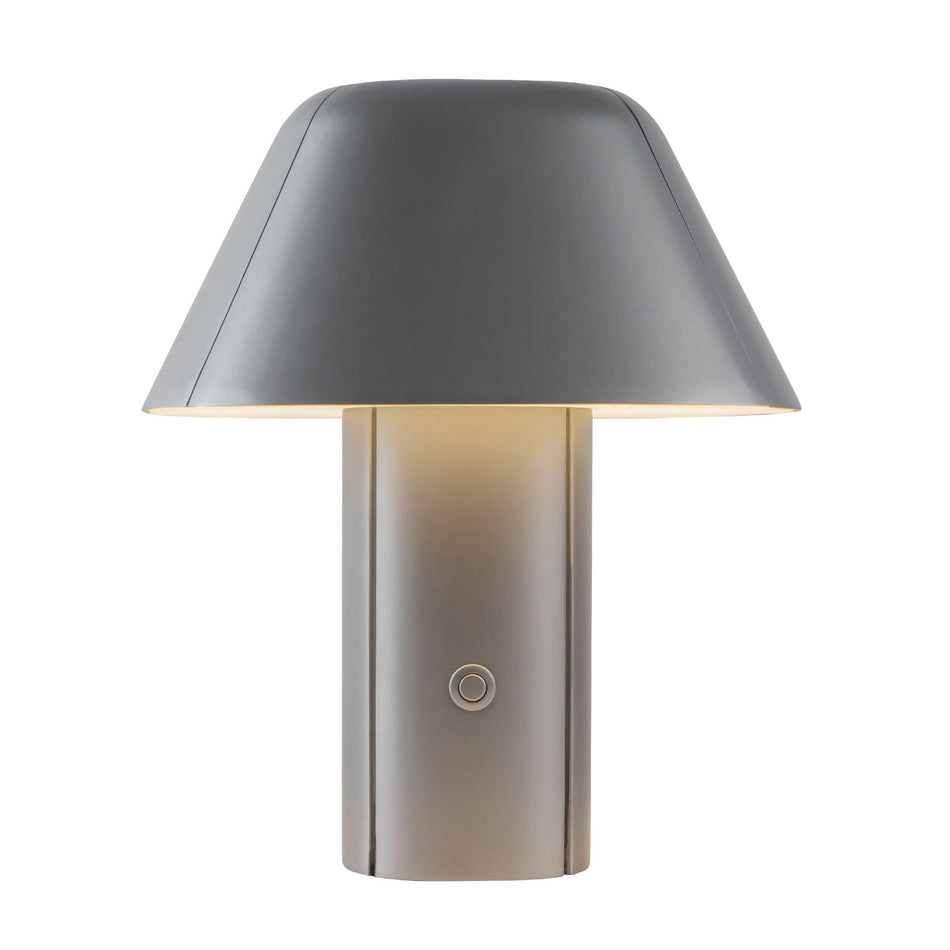 Folio 10-in Silver dimmable LED Table Lamp