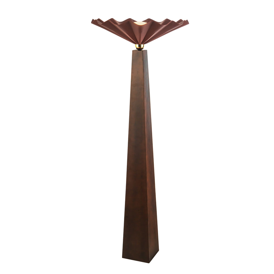 Furrow 65-in Red Floor Lamp