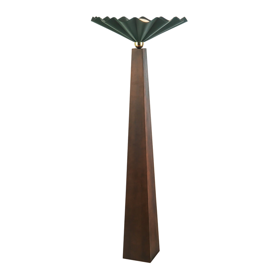 Furrow 65-in Green Floor Lamp