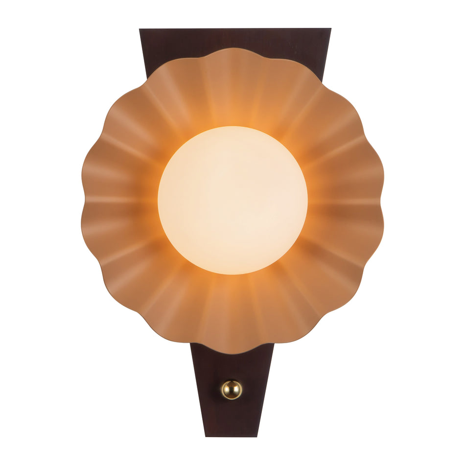 Furrow 12-in Red Wall Sconce