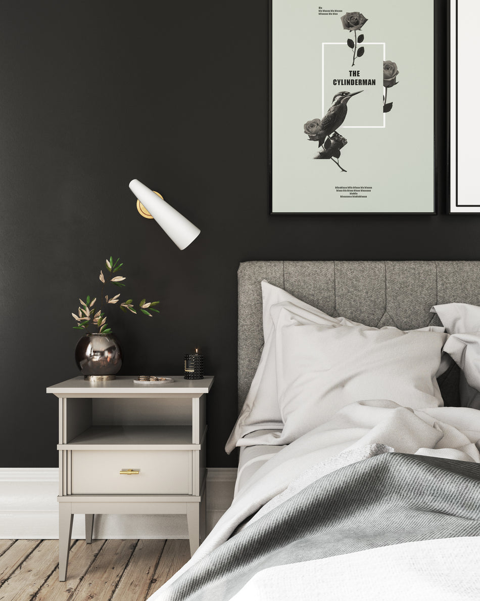 Gabriel 5-in Aged Gold/White 1 Light Wall/Vanity by ALORA MOOD